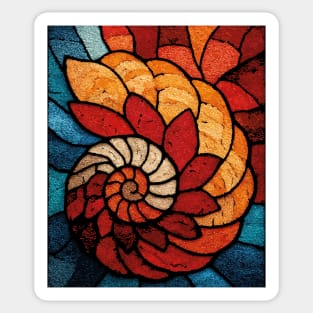 The Ancient Spiral | A Fossilized Tapestry Sticker